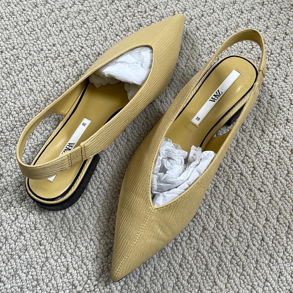 Zara buttery slides in size 39